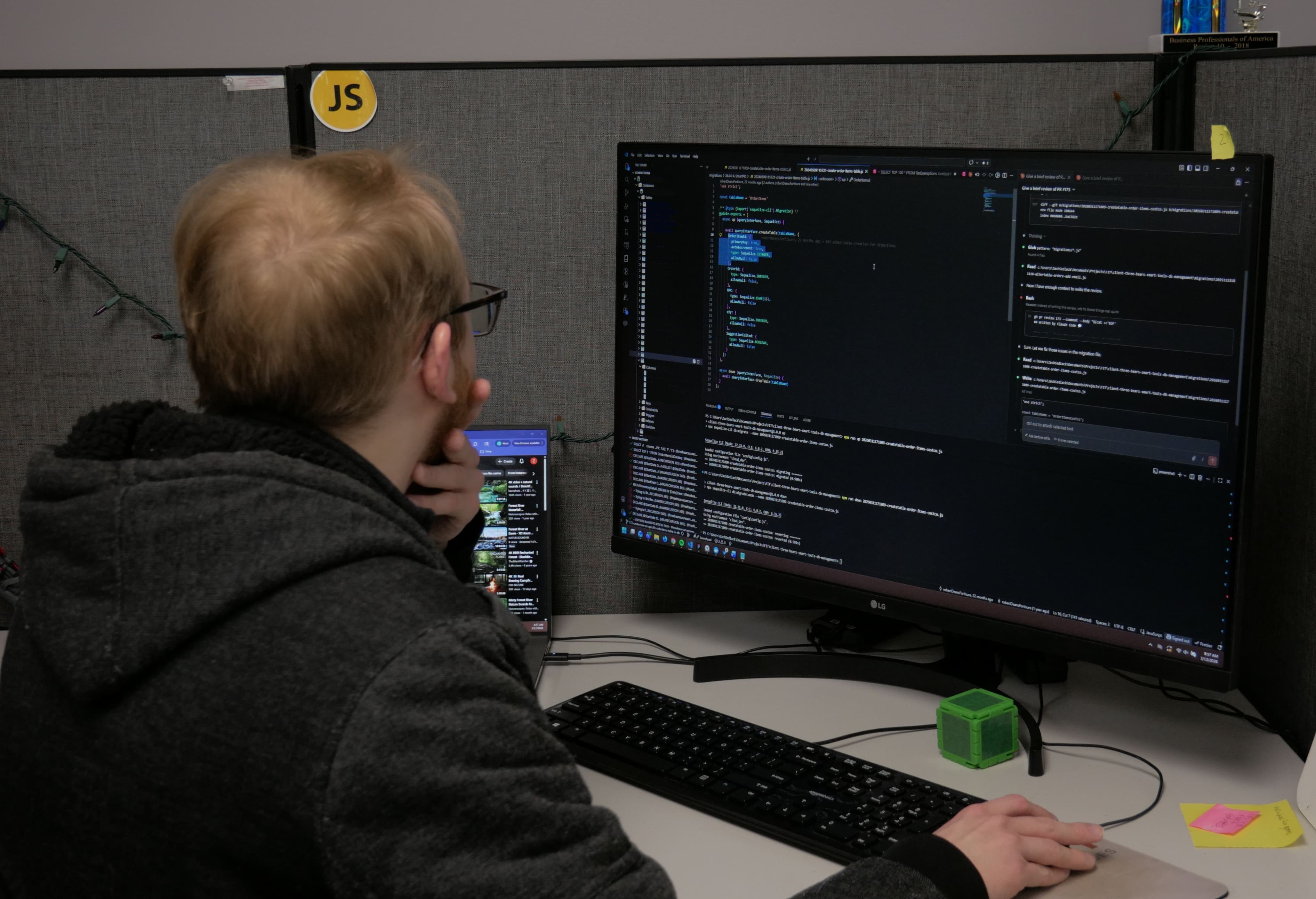 A FortisureIT developer at work building custom software
